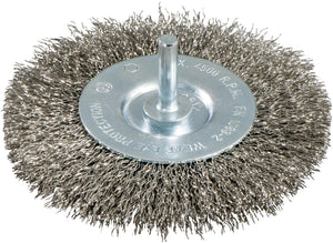 Metabo ronde staaldraadborstel round brush with 6mm shaf d=75mm steel