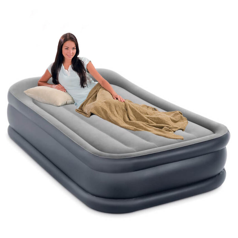 Afbeelding laden in galerijviewer, Intex Pillow Rest Deluxe luchtbed - eenpersoons
