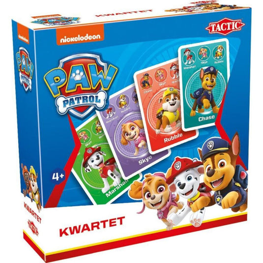 Tactic paw patrol kwartet – kaartspel – kinderspel – vanaf 4 jaar – 2-4 spelers