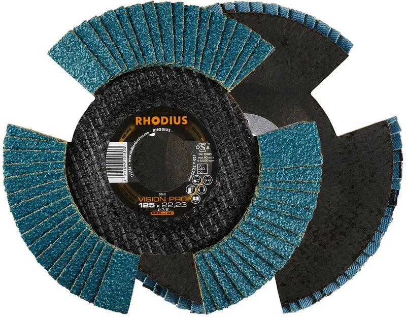 Afbeelding laden in galerijviewer, Rhodius lamellenscheibe vision pro serrated washers vision p 40 125x22,23
