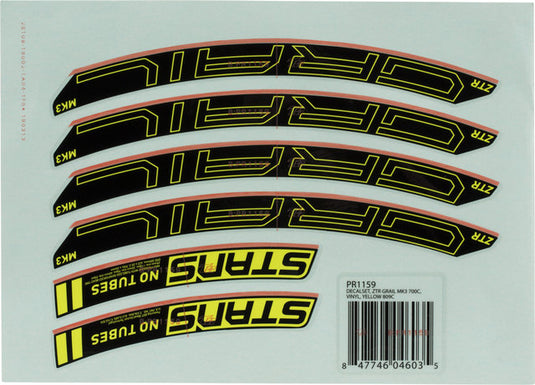 Notubes decal set for ztr grail mk3