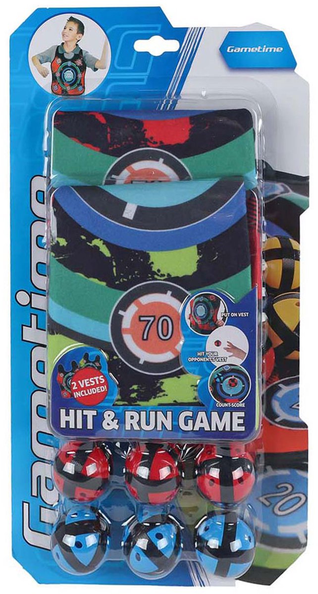 Afbeelding laden in galerijviewer, Gametime klittenbandspel werpspel met 2 vestjes en 6 ballen speelgoed.
