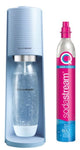 Sodastream watercarbonatatiemachine + 1l fles + 1 cilinder - pastelblauw - - 1012811333