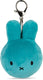 Bon ton toys nijntje - squish ball keychain - teal - 9 cm - 3,5''