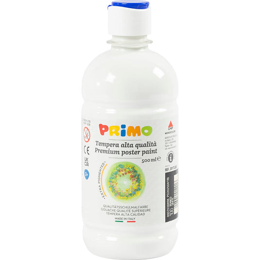 Creativ company plakkaatverf wit | tempera verf | witte poster paint | waterbasis | 500 ml | 1 fles