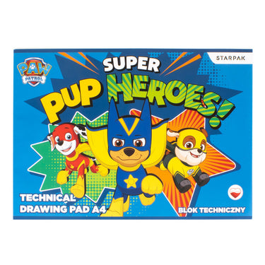 Paw patrol tekenblok a4, 10 vellen
