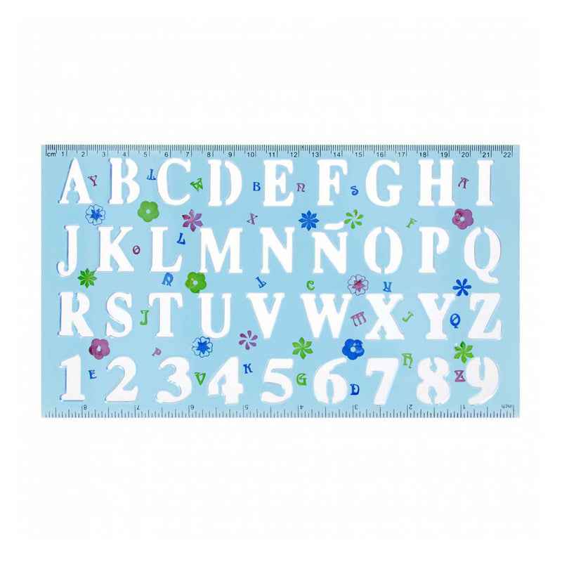 Afbeelding laden in galerijviewer, Plastic tekensjabloon cijfers letters
