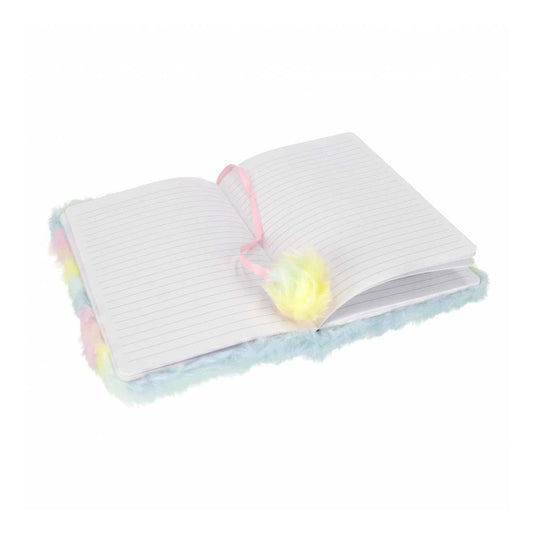 Pluche notitieboek konijn pastel