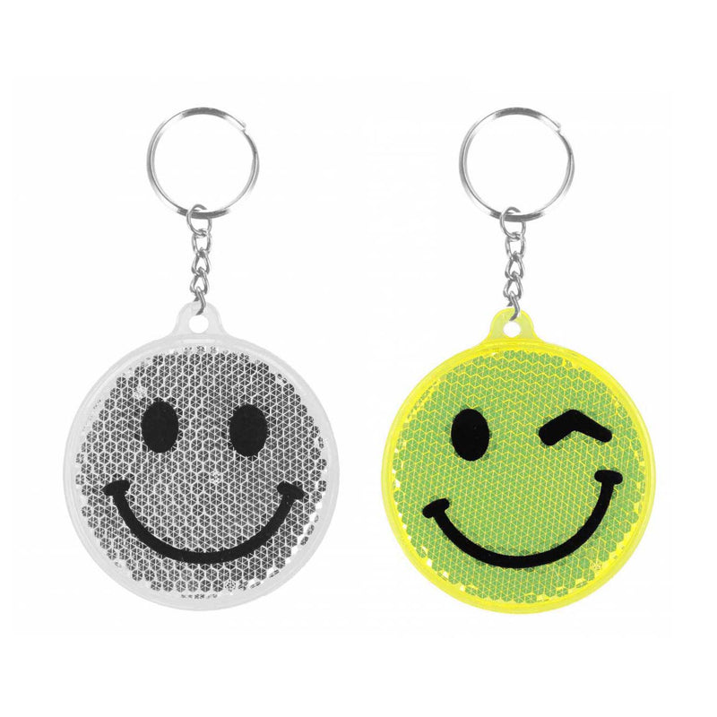 Afbeelding laden in galerijviewer, Reflecterende sleutelhanger emoticon, 12st.
