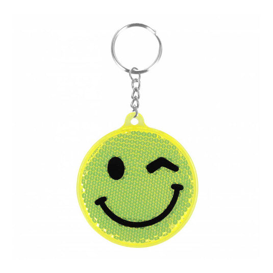 Reflecterende sleutelhanger emoticon, 12st.