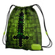 Gymtas pixel zwaard groen