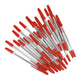 Balpen met dop rood, 50st.
