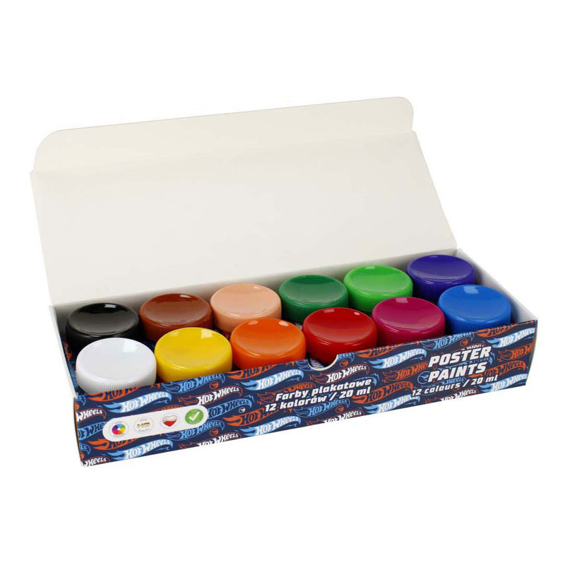 Afbeelding laden in galerijviewer, Posterverf 12 kleuren hot wheels, 20ml
