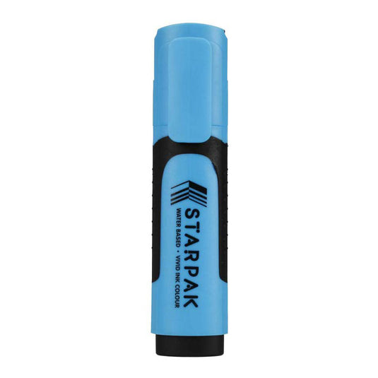 Blauwe markeerstift