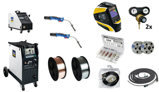 Gys schweißgerät promig 400-4s duo dv welding machine promig 400-4s duo dv-set