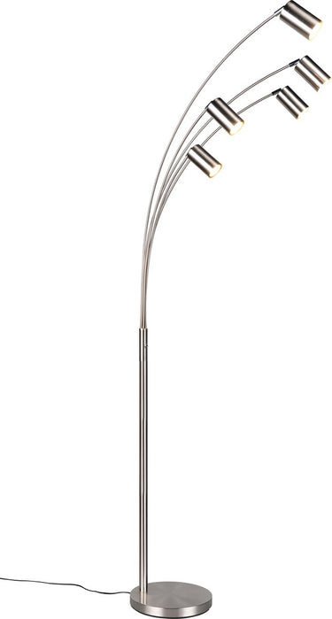 Trio marley - vloerlamp - nikkel mat - excl. 5x gu10 4,5 w -