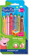 Staedtler peppa pig x noris junior 3-in-1 kleurpotlood - set 6 st