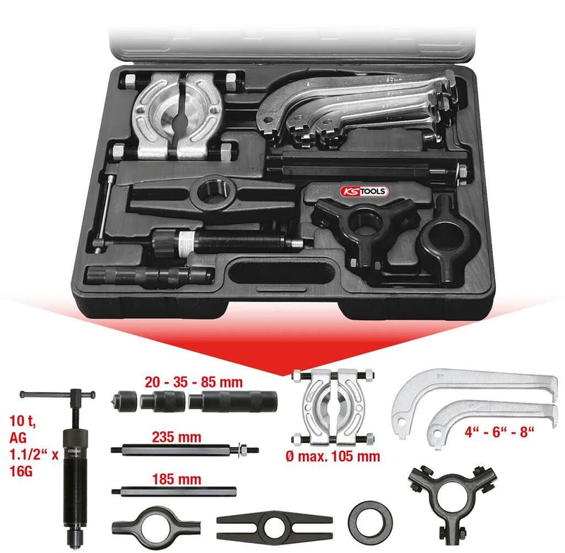 Afbeelding laden in galerijviewer, Ks tools trekker set remover set assortment tool steel
