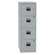 Archiefkast bisley met 4 lades zilver