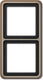 Jung cd582gb afdekking frame 2-voudig brons 1 stuk(s)