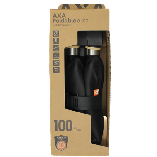 Axa vouwslot foldable 8-100 - zwart