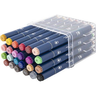 Afbeelding laden in galerijviewer, Art sensations round dual markers alcohol stiften 24 stuks | 2 stuks
