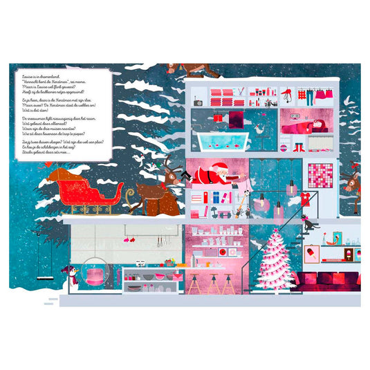 Centraal boekhuis de kerstman op cadeautjestocht