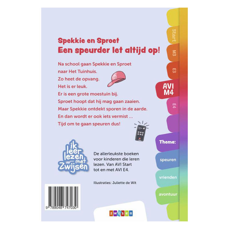 Afbeelding laden in galerijviewer, Wpg uitgevers zwijsen boek avi m4 spekkie en sproet een speurder let altijd op!
