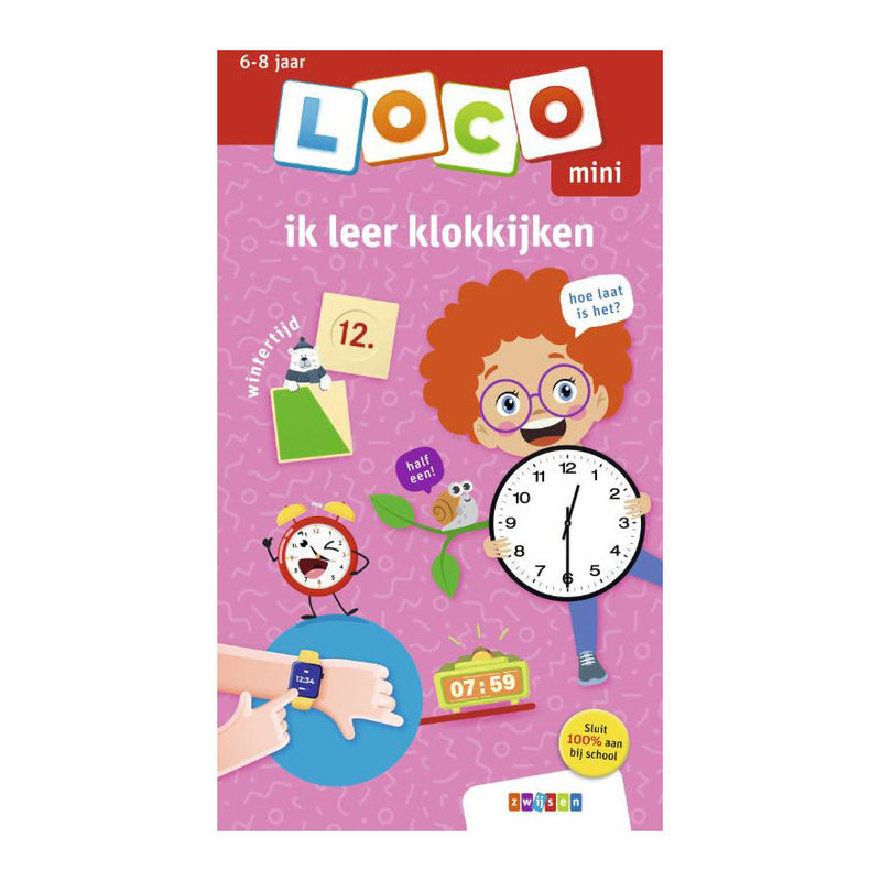 Afbeelding laden in galerijviewer, Wpg uitgevers loco mini oefenboekje ik leer klokkijken
