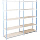 Vervolgelement arno space 100x60x200cm blauw lichtgrijs