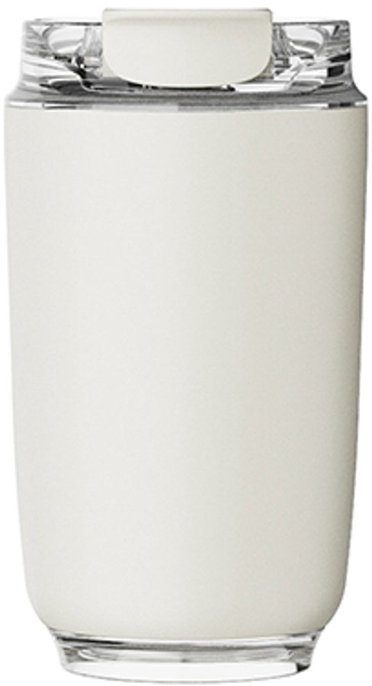 Kozie rvs koffiebeker 240 ml – dubbelwandig geïsoleerd – crème beige – voor koffie en thee