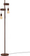 Eglo townshend 4 vloerlamp - e27 - 169 cm - zwart bruin