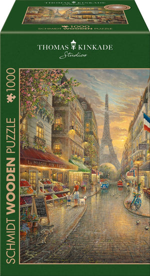 Schmidt - legpuzzel - houten puzzel - pittoresk parijs - thomas kinkade studios - 1000 stukjes - volwassenen - vanaf 12 jaar