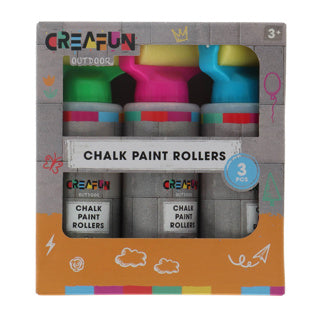Afbeelding laden in galerijviewer, Creafun stoepkrijt rollers 3 stuks oudoor | 6 stuks
