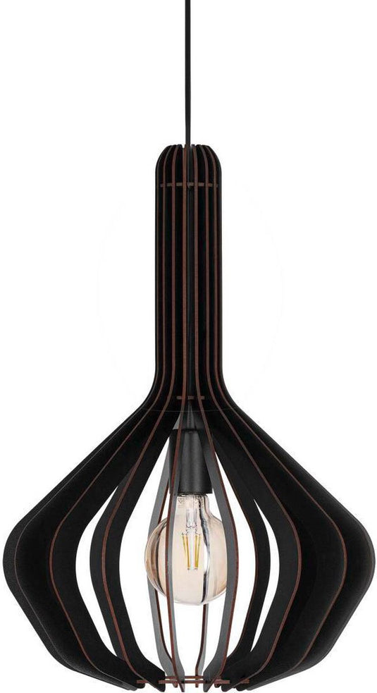 Eglo velasco hanglamp - e27 - ø 38 cm - zwart