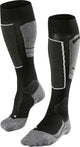 Falke sk4 warm dun wol functioneel materiaal skisokken dames zwart - maat 41-42