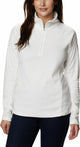 Columbia glacial™ iv 1 2 zip fleece trui - fleecetrui met halve rits - outdoortrui dames - wit - maat xs