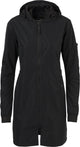 Agu long bomber regenjas - dames regenjas - bomberjas - regenmantel - zwart - l - waterdicht en ademend poray 5000 - neopreen manchetten