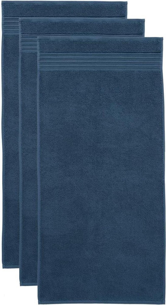 Beddinghouse sheer set van 3 handdoeken - 50x100 cm - donker blauw