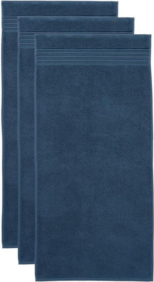 Beddinghouse sheer set van 3 handdoeken - 50x100 cm - donker blauw