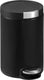 Eko - artistic pedaalemmer 12 liter - stainless steel plastic - mat zwart - prullenbak