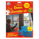 Sint raam decoratieset 3 sheets a4 + 4 stiften | 4 stuks