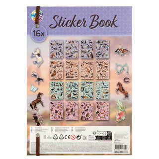 Afbeelding laden in galerijviewer, Creative craft group stickerboek a4 horse collection 16 pagina's en 900 + stickers | 4 stuks
