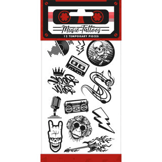 Afbeelding laden in galerijviewer, Tattoos rock muziek | 10 stuks
