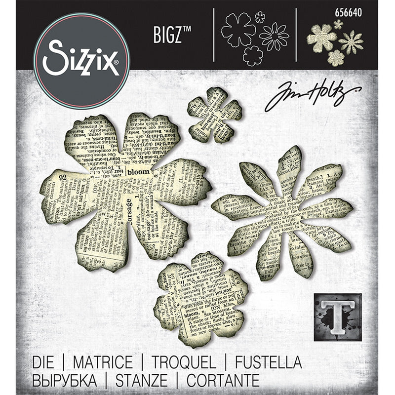 Afbeelding laden in galerijviewer, Sizzix • tim holtz bigz die tattered florals
