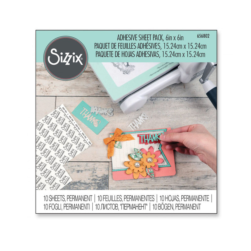 Afbeelding laden in galerijviewer, Sizzix • self-adhesive sheets 15x15cm
