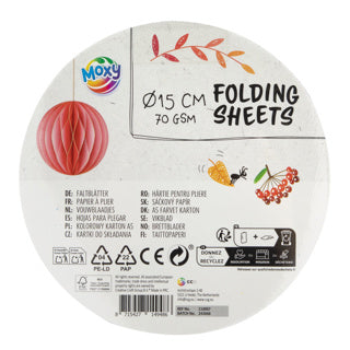 Afbeelding laden in galerijviewer, Creative craft group vouwblaadjes rond 15cm, 100 vellen 10 kleuren
