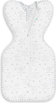 Love to dream ™ babyslaapzak swaddle up™ - inbakeren - baby 0-3 maanden - 3.5-6 kg - zomer - 0.2 tog- wit met tekst