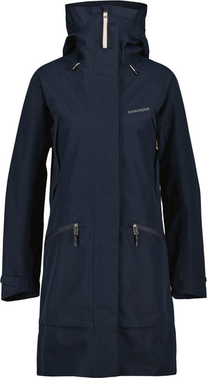 Didriksons ilma wns parka 8 dames outdoorjas - dark night blue 38