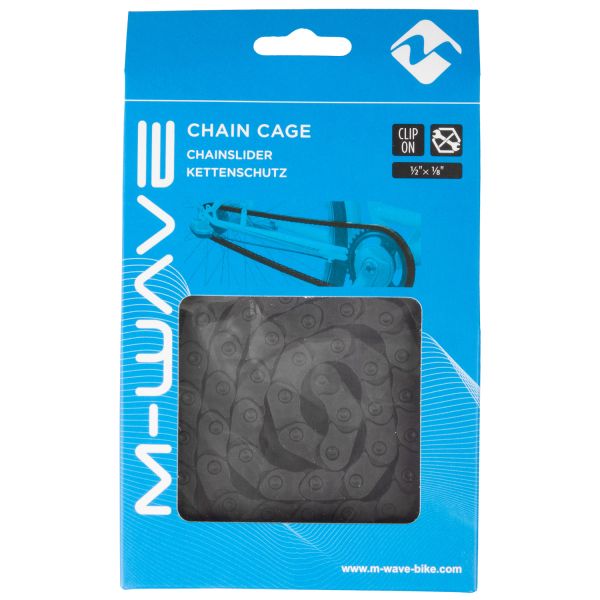 Afbeelding laden in galerijviewer, Messingschlager m-wave chain cage zwart voor single speed 1 2 x 1 8
